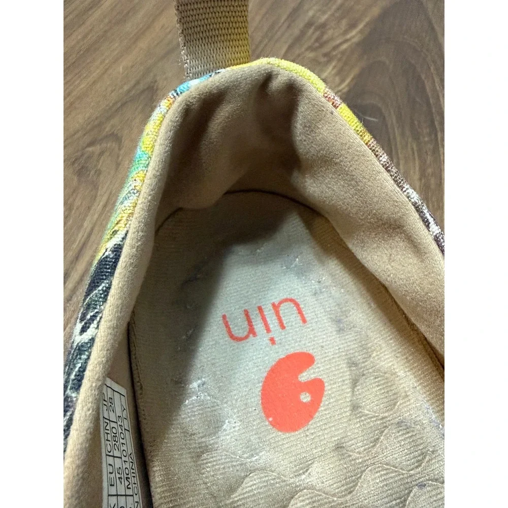 UIN Arts and Drafts Toledo Multi Color Fluid Paint Slip On Canvas Loafers Sz 11